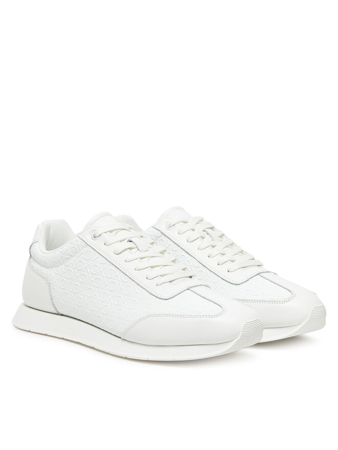 Calvin Klein Αθλητικά Calvin Klein Low Prof Runn Laceup Mono HM0HM01896 Λευκό