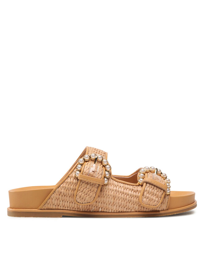 Stuart Weitzman Παντόφλες Stuart Weitzman Piper Slide Sandal SA803 Καφέ