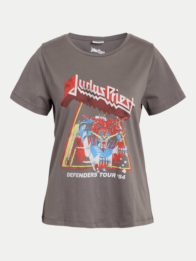 Noisy May Noisy May T-Shirt Nate 27032258 Grau Regular Fit