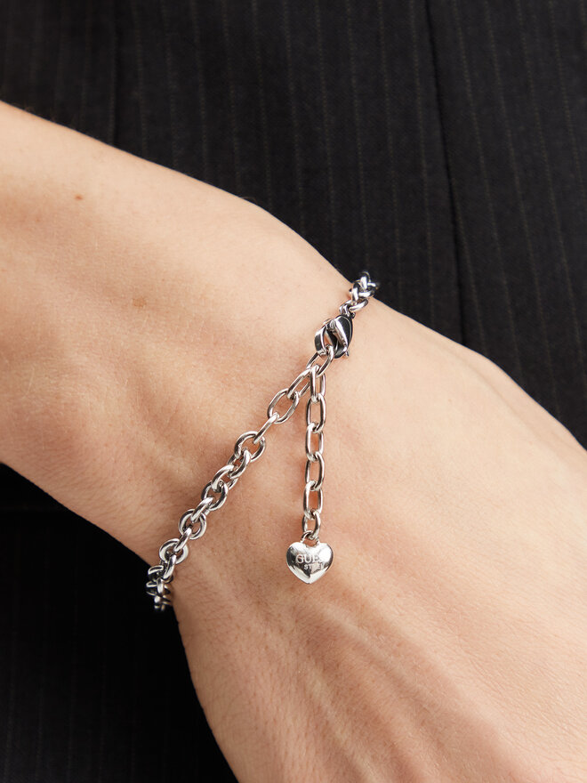 Guess Narukvica Guess JUBB05 214JW Srebrna