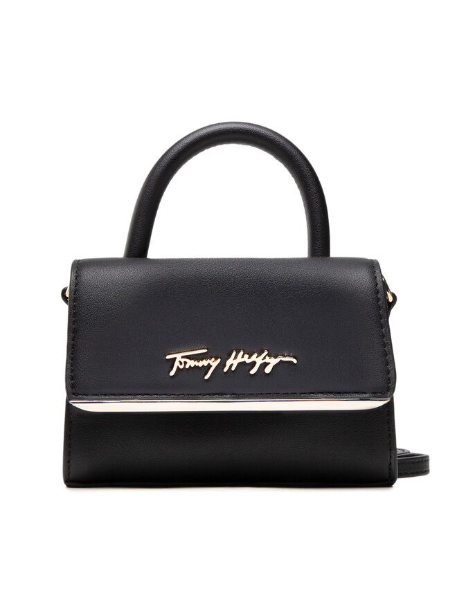 Tommy Hilfiger Handtasche Tommy Hilfiger Tommy Modern Mini Bar Bag AW0AW11090 Schwarz