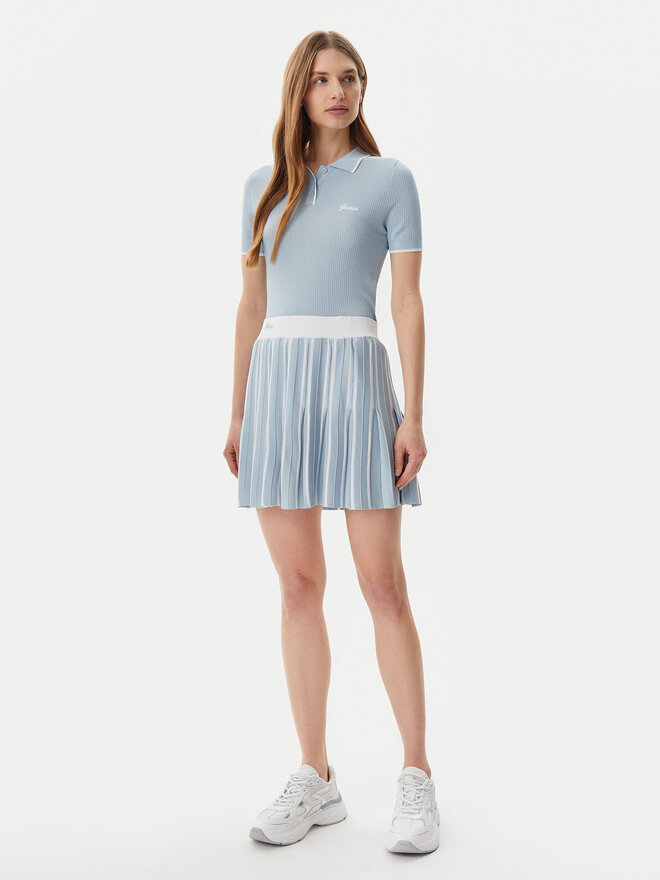 Guess Guess Поло V5GP00Z3D60 Голубий Slim Fit