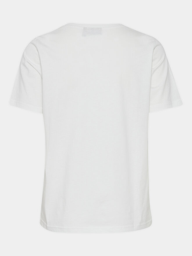 Fransa Fransa Camiseta 20613424 Blanco Regular Fit