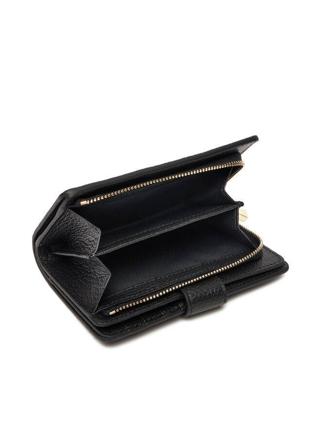 Coccinelle Cartera grande para mujer Coccinelle MW5 Metallic Soft E2 MW5 11 E7 01 Negro