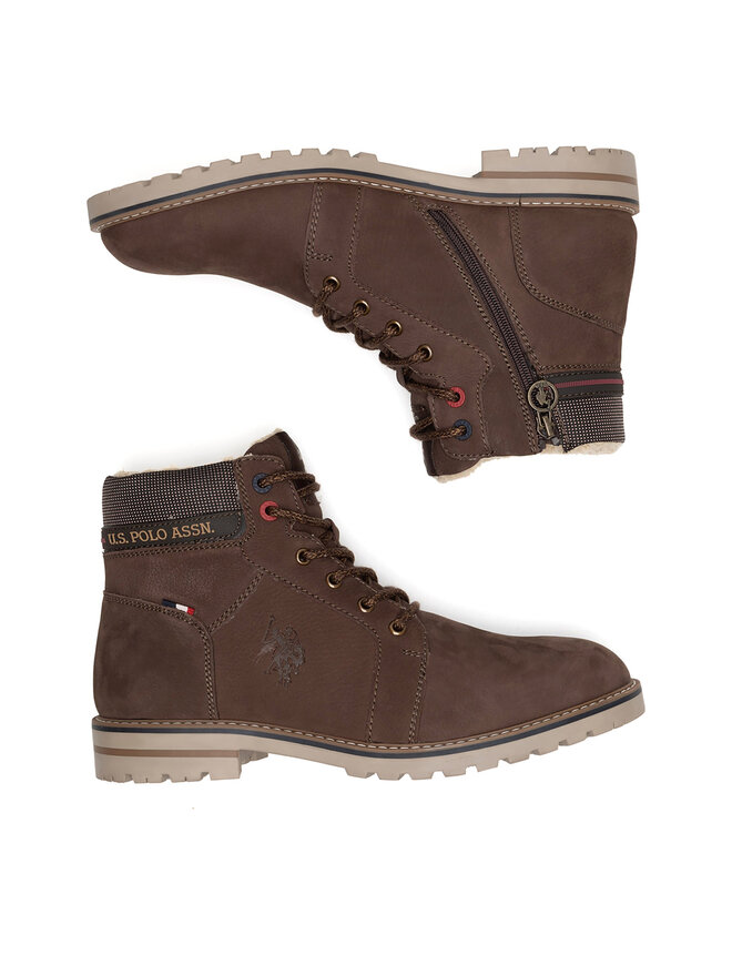 U.S. Polo Assn. Schnürstiefeletten U.S. Polo Assn. POLY001M/DLT1 Braun
