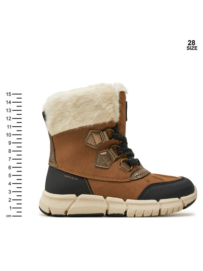 Geox Snehule Geox J Flexyper Girl B Ab J46APA 0AU50 C6175 M Hnedá