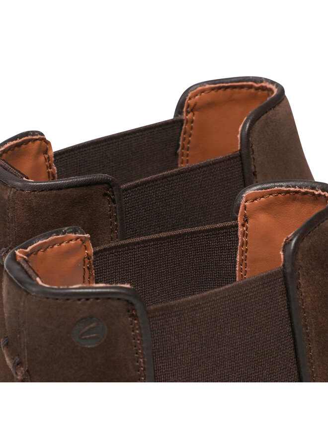 Clarks Μποτάκια με λάστιχο Clarks Jaxen Chelsea 261628067 Καφέ