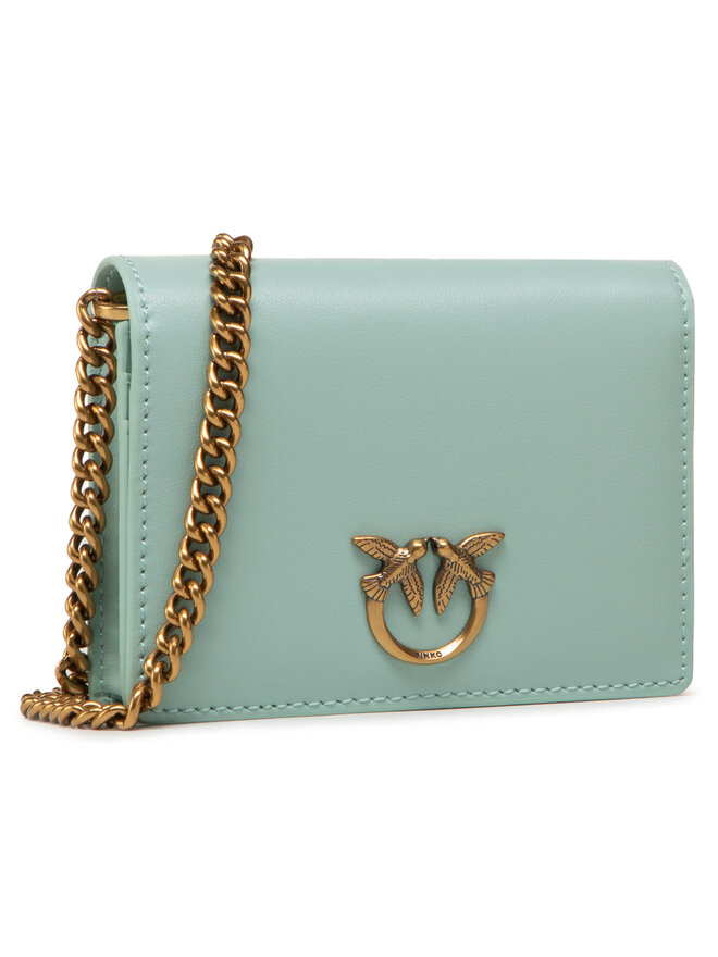 PINKO Дамска чанта Pinko Jolie Credit Card Holder Simply 2 PE 21 PLTT 1P225S Y6XT Зелен