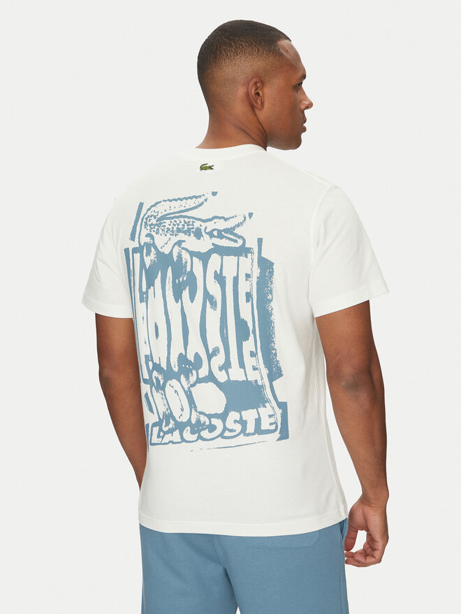 Lacoste Lacoste Camiseta TH0288 Écru Classic Fit