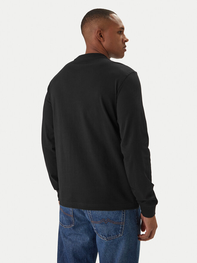 Napapijri Napapijri Longsleeve S-Box Logo NP0A8BC5 Чорний Regular Fit