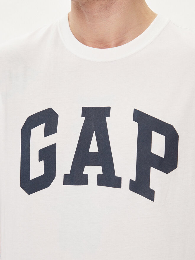 Gap Gap Marškinėliai 856659-03 Balta Regular Fit