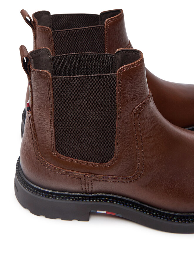 Tommy Hilfiger Челсі Tommy Hilfiger Comfort Lwt Lth Chelsea FM0FM05184 Коричневий