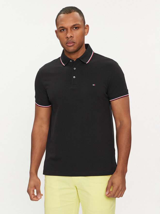 Tommy Hilfiger Tommy Hilfiger Polo 1985 MW0MW30750 Μαύρο Slim Fit