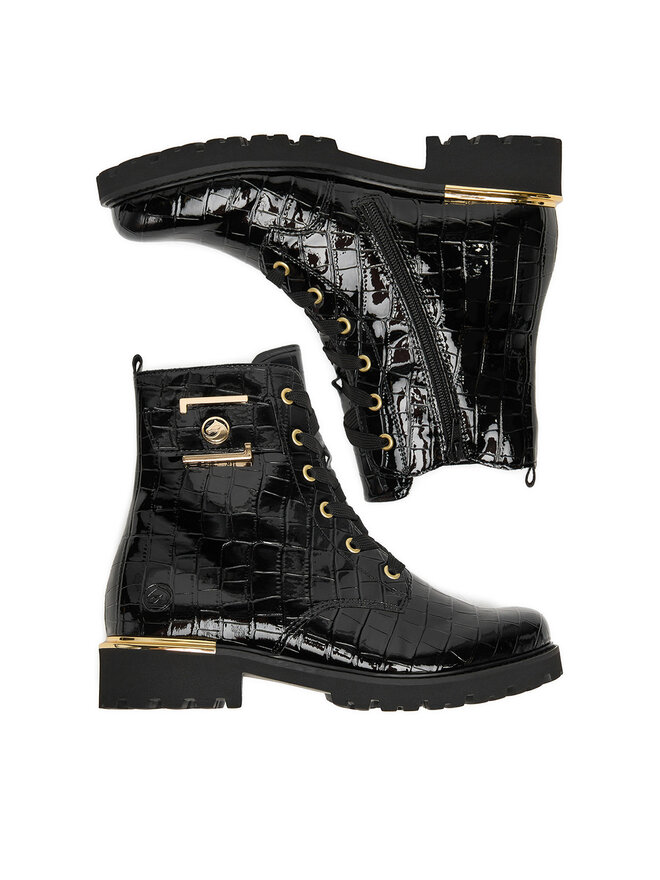 Remonte Schnürschuhe Remonte D8683-00 Schwarz