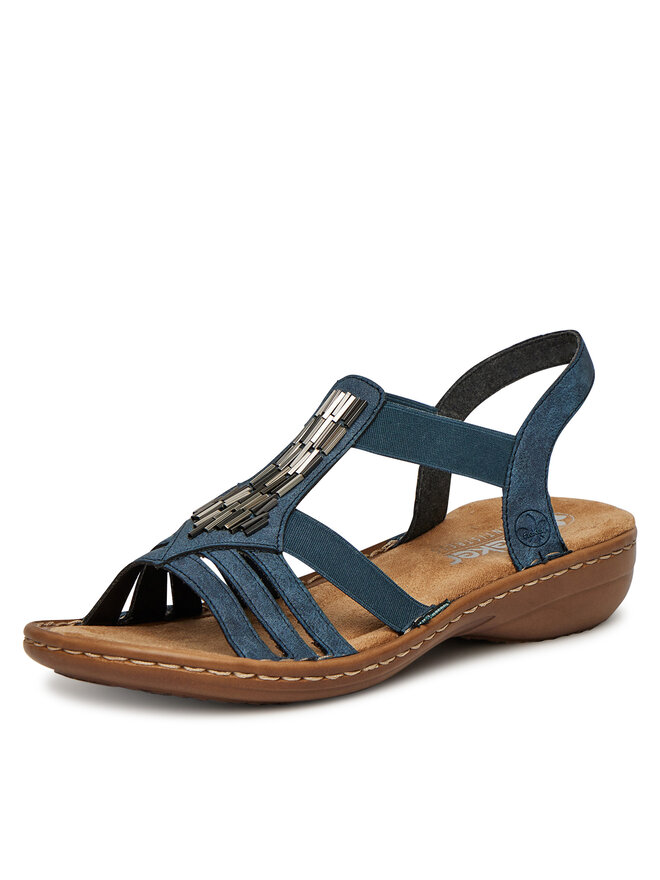 Rieker Sandály Rieker 60800-14 Modrá
