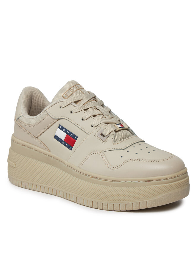 Sneakersy tommy jeans wedge casual sneaker en0en00543 white 100 hotsell