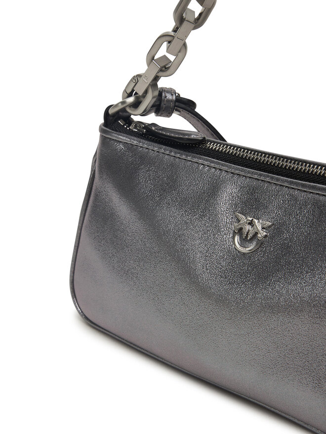 PINKO Сумка PINKO Half Moon Baguette Mini AI 25-26 PLTT 105069 A2O9 Срібний