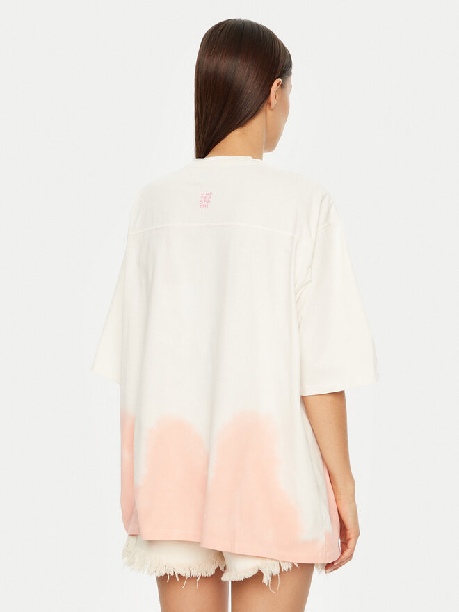 One Teaspoon One Teaspoon T-Shirt Angel 26821 Écru Relaxed Fit
