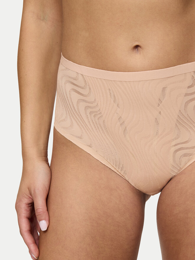 Triumph Triumph Klasične spodnje hlačke z visokim pasom Shape Smart Ellipse 10222289 Bež