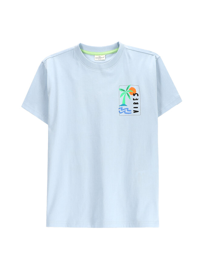 Coccodrillo Coccodrillo Camiseta WC5143216VBD Celeste Regular Fit