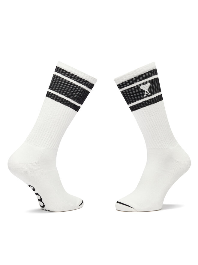 AMI PARIS Skarpety wysokie unisex AMI PARIS USC001.AW0015 Biały