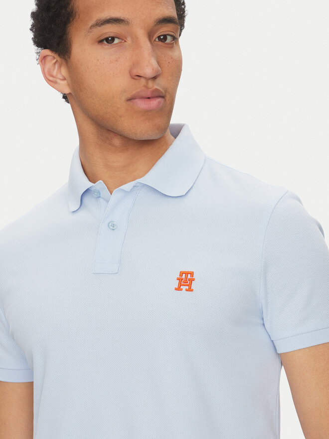 Tommy Hilfiger Tommy Hilfiger Polo marškinėliai MW0MW33167 Žydra Regular Fit