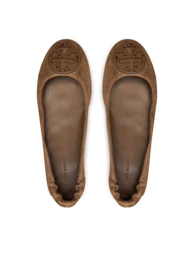 Tory Burch Baleriny Tory Burch Minnie 57247 Brązowy