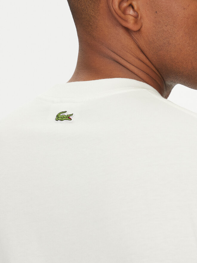 Lacoste Lacoste Camiseta TH0284 Écru Classic Fit