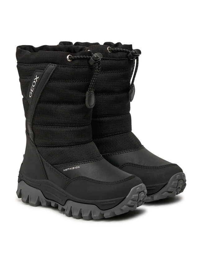 Geox Μπότες Χιονιού Geox J Himalaya Boy B Abx J26FRA 0FU54 C9999 M Μαύρο