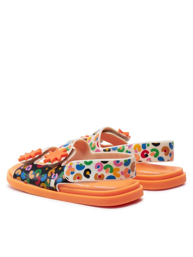Melissa Sandały Melissa Mini Melissa Estrelar + Fabula Inf 35720 Pomarańczowy