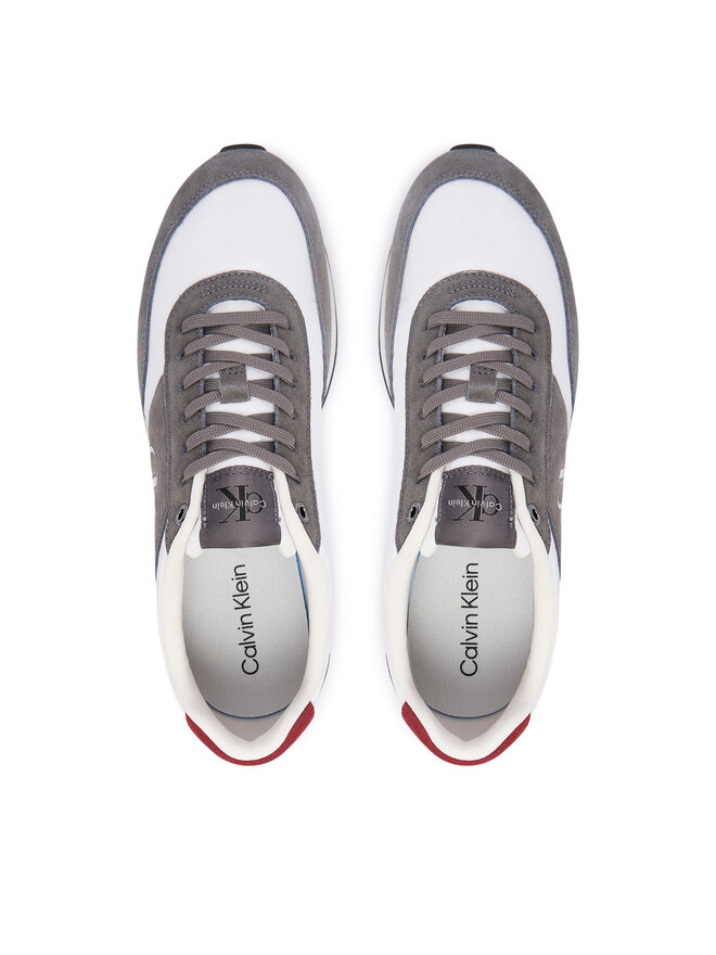 Calvin Klein Sneakers Calvin Klein Retro Runner Band Lth-Su HM0HM02212 Grau