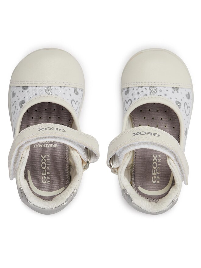 Geox Pantofi Geox B Elthan Girl B451QA 0AW54 C0007 Alb