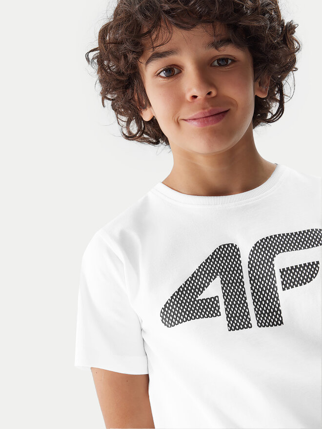 4F 4F Camiseta 4FJWSS24TTSHM1115 Blanco Regular Fit