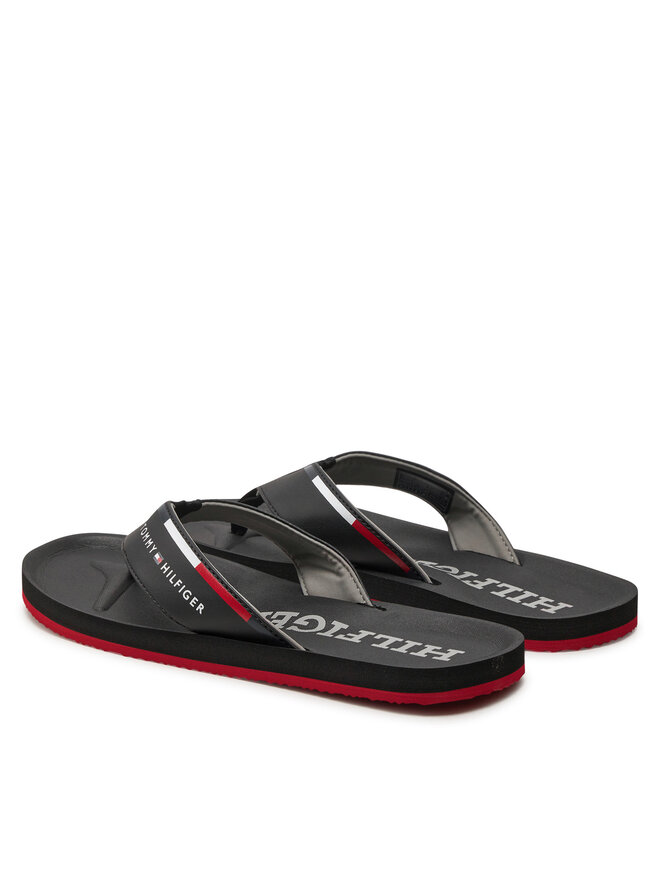 Tommy Hilfiger Žabky Tommy Hilfiger Comfort Hilfiger Beach Sandal FM0FM05096 Čierna