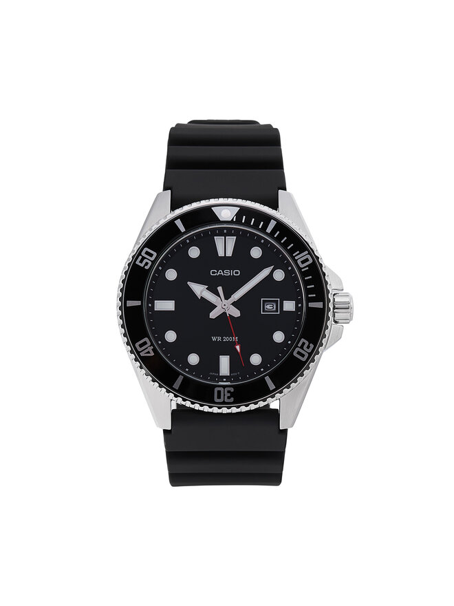 Casio Zegarek Casio Duro Diver MDV-107-1A1VEF Czarny