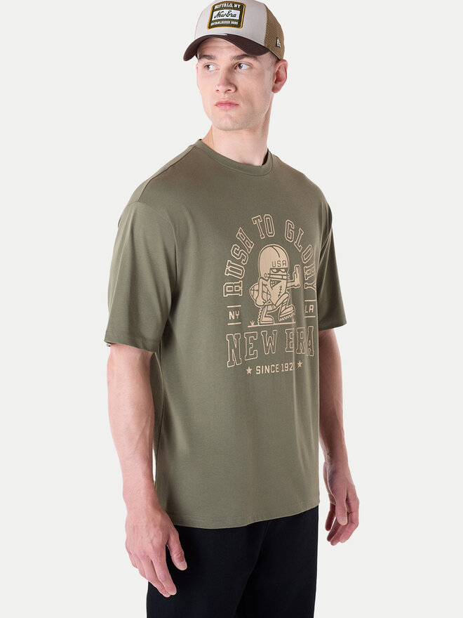 New Era New Era T-Shirt Football Graphic 60596409 Grün Regular Fit