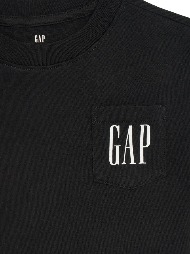 Gap Gap Marškinėliai 745250-03 Juoda Regular Fit