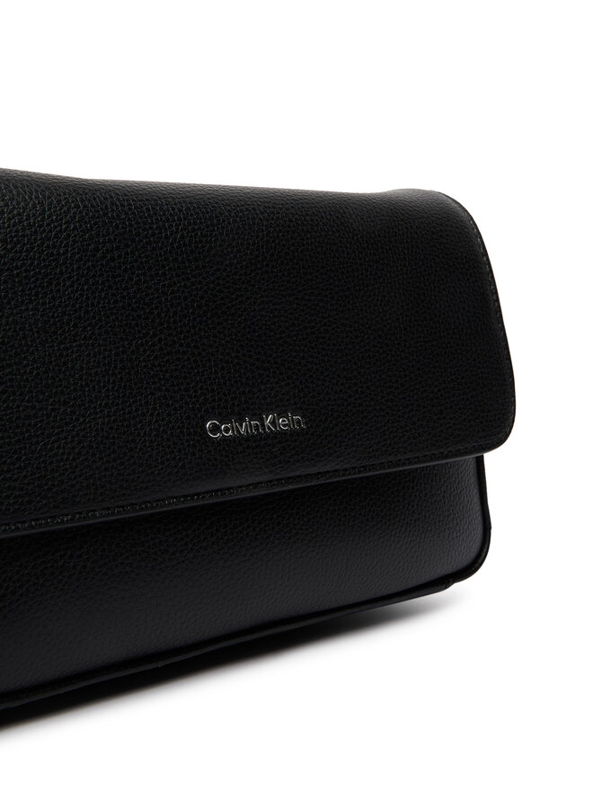 Calvin Klein Handtasche Calvin Klein Raised Small Flap Messenger LV04D3327G Schwarz
