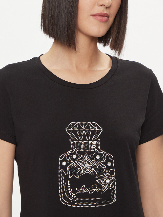 Liu Jo Liu Jo T-Shirt WA4034 JS923 Schwarz Regular Fit