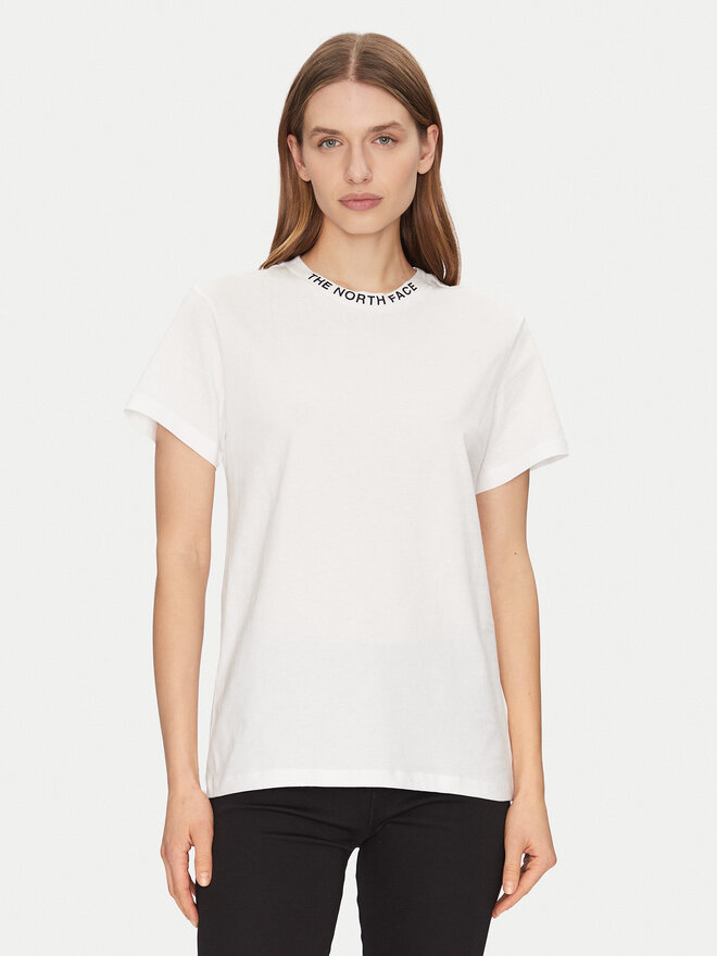 The North Face The North Face T-Shirt Zumu NF0A87DJ Λευκό Relaxed Fit