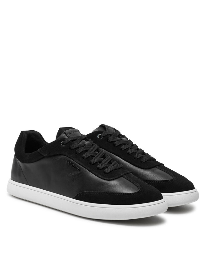 Calvin Klein Superge Calvin Klein Cupsole Lace Up - Lth Sue Mix HW0HW02435 Črna