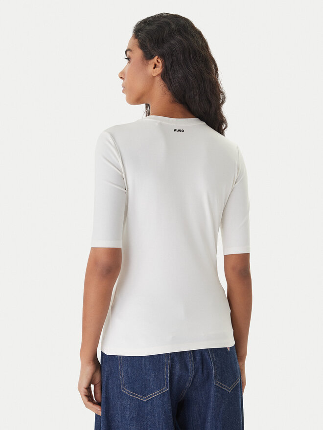 HUGO HUGO T-Shirt Darnelia 50515019 Weiß Slim Fit