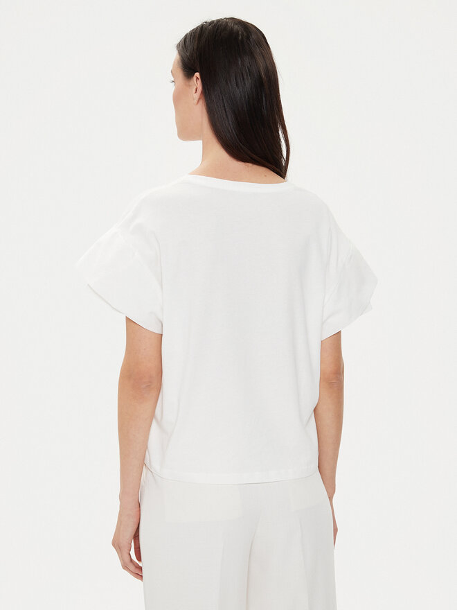 Sisley Sisley T-Shirt 3AIRL400M Λευκό Regular Fit