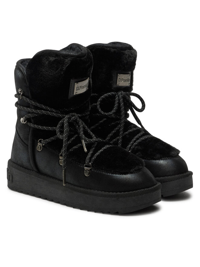 D.Franklin Stivali da neve D.Franklin Nordic Trk Fur DFSH370005 Nero