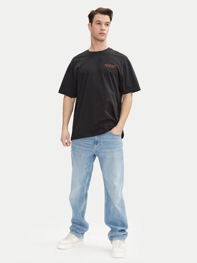 Only & Sons Only & Sons Marškinėliai Spritz 22034398 Juoda Relaxed Fit
