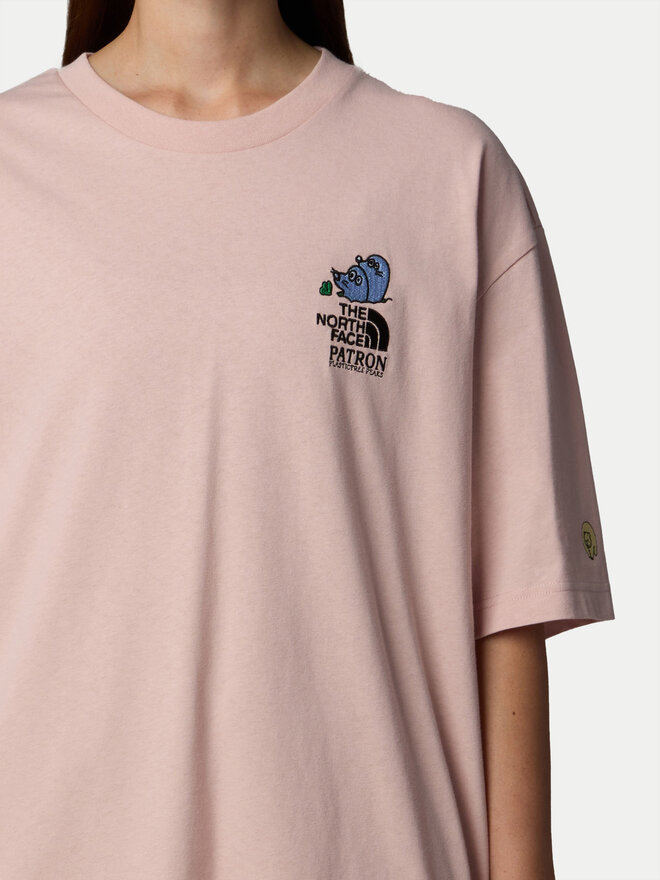 The North Face The North Face Camiseta Unisex Mountain Cleanup NF0A8C4D Rosa Oversize