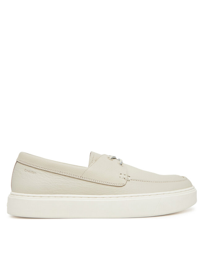 Calvin Klein Мокасини Calvin Klein Hybrid Lace Up Boat Lth HM0HM01812 Écru