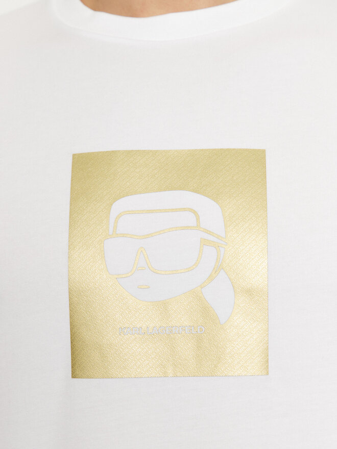 KARL LAGERFELD KARL LAGERFELD Póló 755460 551235 Fehér Regular Fit