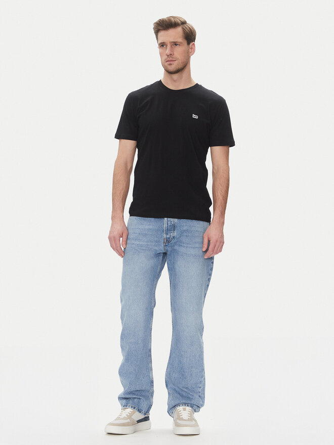 Lee Lee T-Shirt Patch 112367186 Schwarz Regular Fit