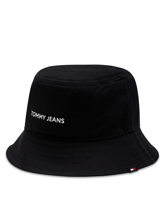 Tommy Hilfiger Klobouk Tommy Hilfiger Tjw Linear Logo Bucket Hat AW0AW15844 Černá